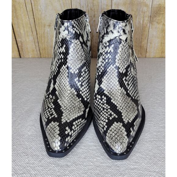 Circus by Sam Edelman WHISTLER Snakeskin Ankle Boots sz 6 - Picture 1 of 12